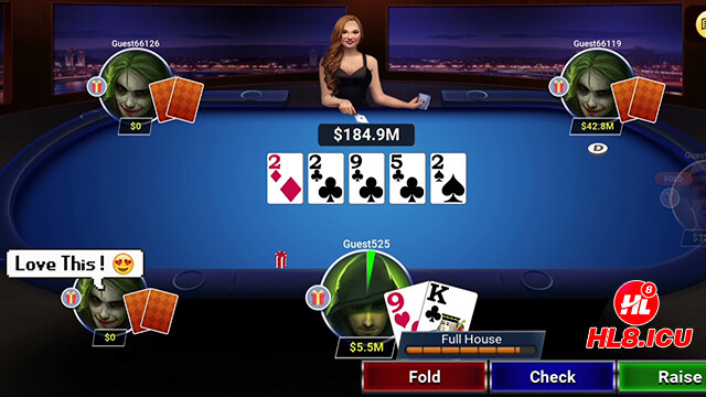 Poker online là trò chơi quen thuộc với dân chơi cá cược