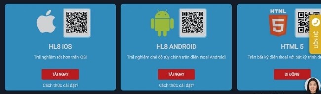 Tải app HL8 mang đến nhiều tiện ích cho người chơi